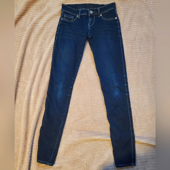 Size 0 express low rise jean legging - Picture 1 of 4